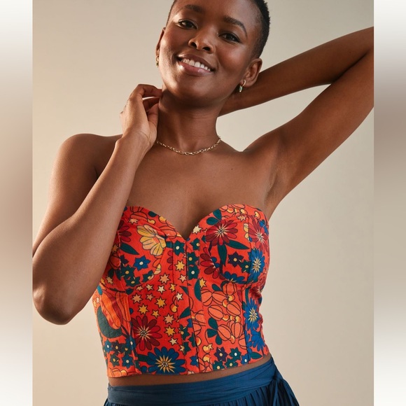 Farm Rio strapless crop top - Picture 4 of 8